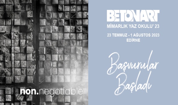 BETONART Mimarlık Yaz Okulu'nun 19.'su Edirne'de BETONART Mimarlık Yaz Okulu'nun 19.'su Edirne'de