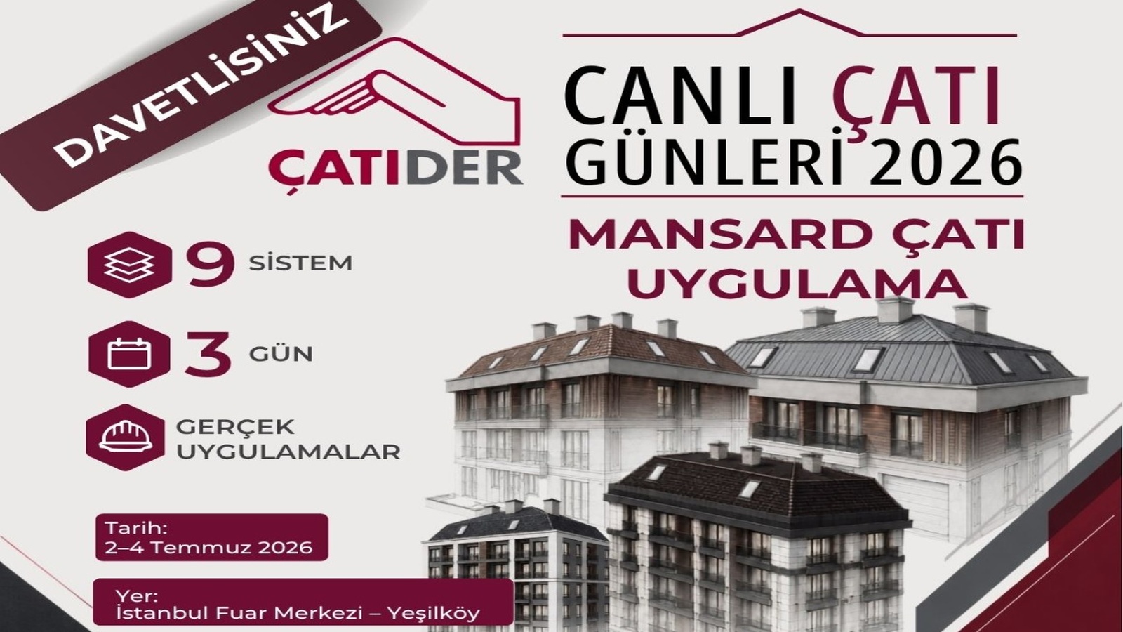ÇATIDER, Canlı Çatı Günleri'2026 Etkinliğine Davet ÇATIDER, Canlı Çatı Günleri'2026 Etkinliğine Davet