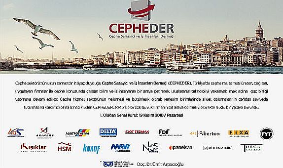 CEPHEDER'in 1. Olağan Genel Kurul'u 19 Kasım'da Yapılacak CEPHEDER'in 1. Olağan Genel Kurul'u 19 Kasım'da Yapılacak
