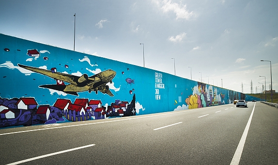 Filli Boya'nın Desteğiyle İstanbul Havalimanı'nda Grafiti Çalışması