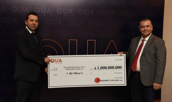 QUA Granite ile Mehmet Ceylan Yapı Rekor Satışa İmza Attı QUA Granite ile Mehmet Ceylan Yapı Rekor Satışa İmza Attı