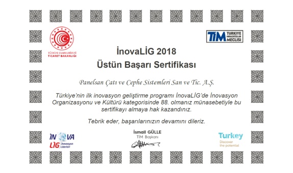 Panelsan Ailesi'nden Yeni Bir Başarı: "İnovalig" Panelsan Ailesi'nden Yeni Bir Başarı: "İnovalig"
