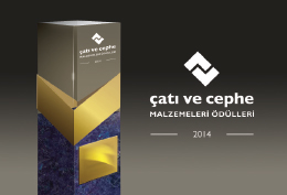 Çatı ve Cephe Malzemeleri Ödülleri'nde Adaylar Belirlendi Çatı ve Cephe Malzemeleri Ödülleri'nde Adaylar Belirlendi